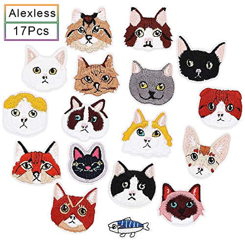 4pcs/set Cat Patches Iron-on Transfers Children T-shirt Jeans DIY Decoration New 4pcs/set Cat Patches Iron-on Transfers Children T-shirt Jeans DIY Decoration New